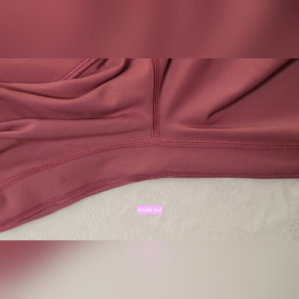Lululemon Align Crop Size 4 16" Inseam Moss Rose? W6AS8S Legging High Rise Nulu - Picture 10 of 15